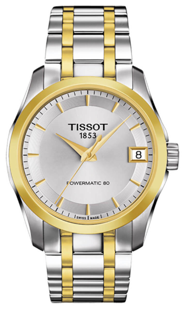 TISSOT Couturier Powermatic 80 Two-Tone Women's Watch T0352072203100 Questions & Answers