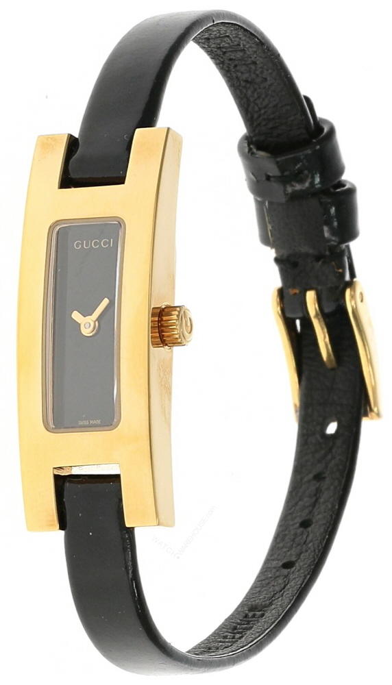 GUCCI Petite Black Dial Leather Women's Watch 3900L-23931 Questions & Answers