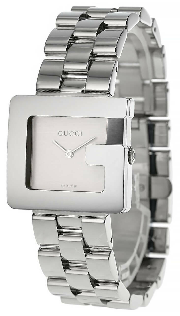 GUCCI G-Shape MED Stainless Steel Silver Dial Men's Watch 3605M-13665 Questions & Answers