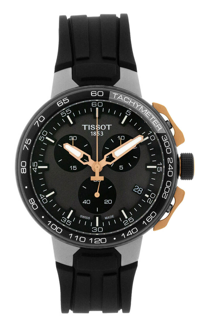 TISSOT T-Race Cycling 44.5MM Black Dial Silicone Watch T111.417.37.441.07 Questions & Answers