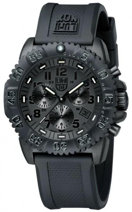 Luminox Colormark 44mm Black Dial CHRONO Men's Watch XS.3081.BO.F Questions & Answers