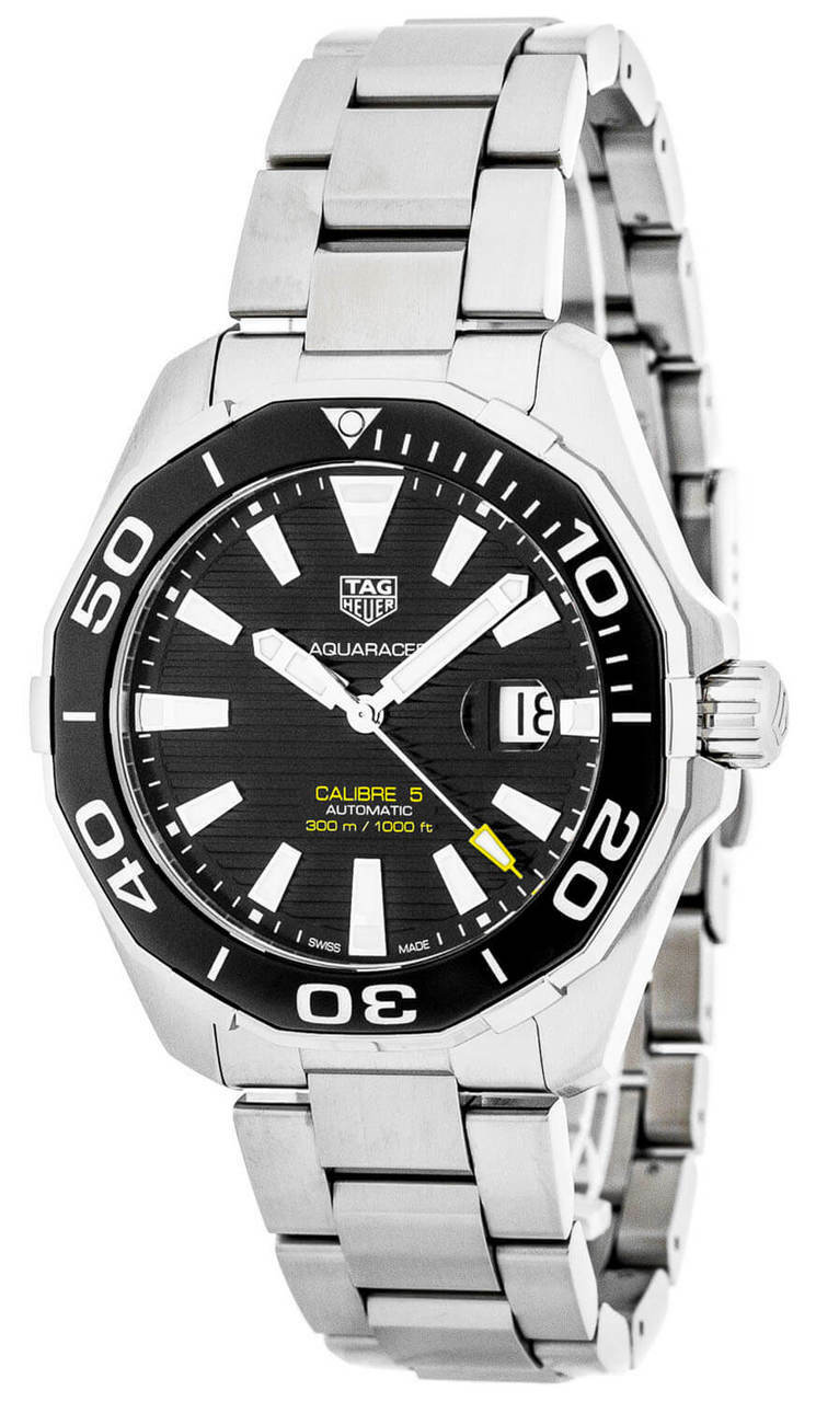 TAG HEUER Aquaracer Black Dial AUTO Men's Watch WAY201A.BA0927 Questions & Answers