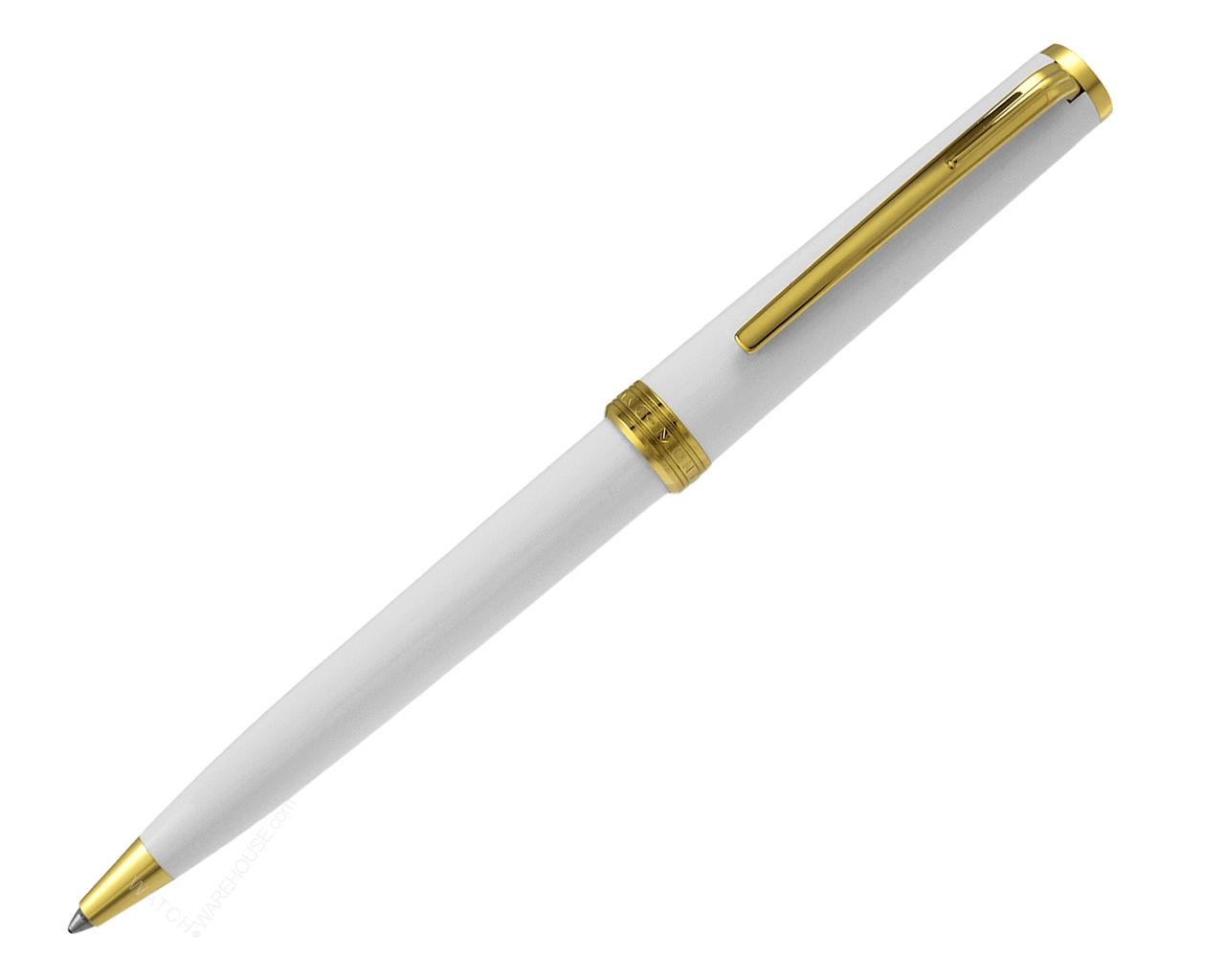 MONTBLANC PIX White Barrel & Cap with Gold Coated Clip Ballpoint 117659 Questions & Answers