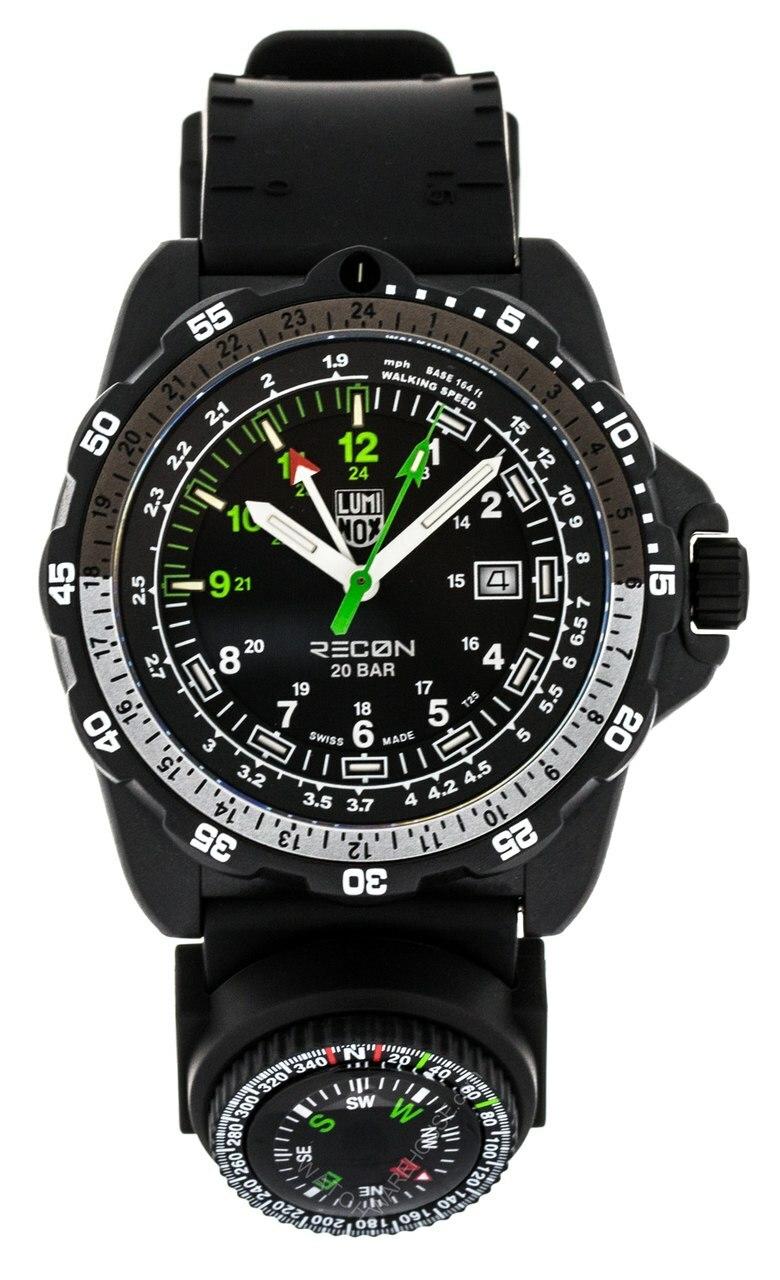 LUMINOX Recon Point 45MM Compass Black PU Strap Men's Watch XL.8832.MI.F Questions & Answers