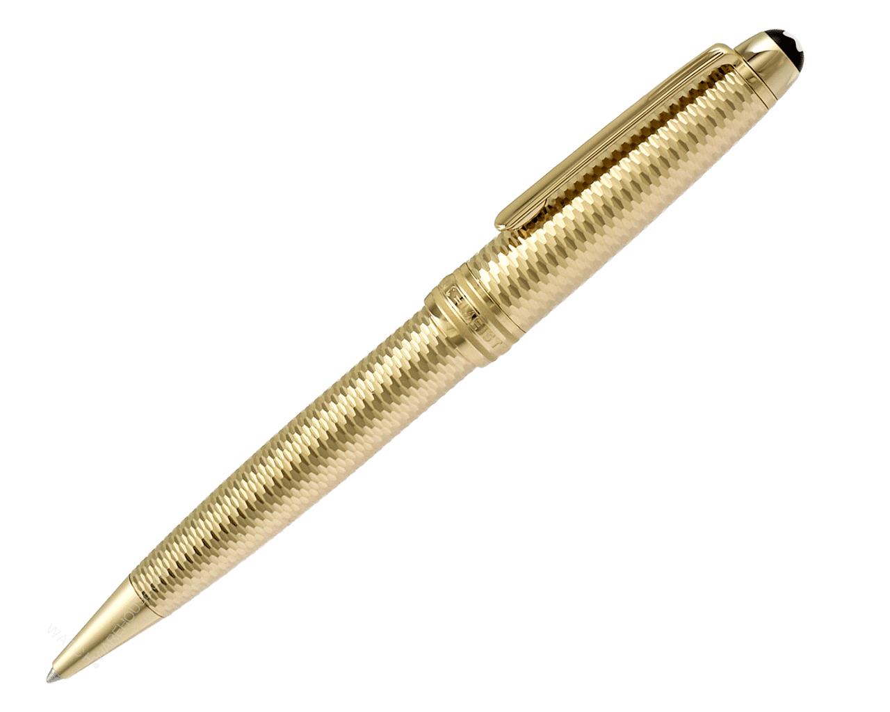 MONTBLANC Meisterstück Geometry Champagne Midsize Ballpoint 118103 Questions & Answers