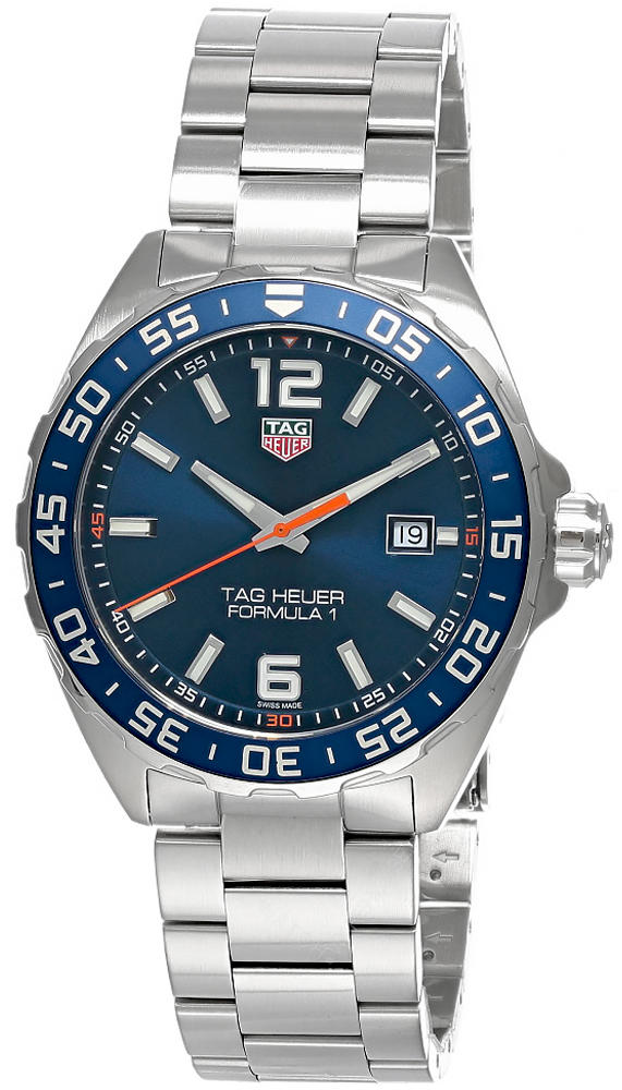 TAG HEUER Formula-1 SS Blue Sunray Dial Men's Watch WAZ1010.BA0842 Questions & Answers