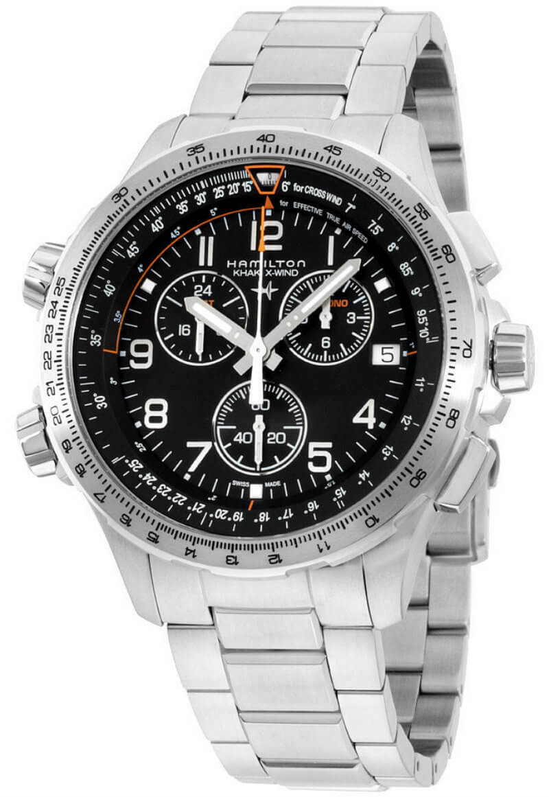 HAMILTON Khaki Aviation X Wind CHRONO Quartz GMT Men's Watch H77912135 Questions & Answers