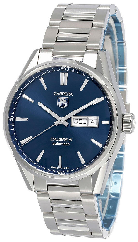 TAG HEUER Carrera Calibre 5-DD 41MM BLU Dial Men's Watch WAR201E.BA0723 Questions & Answers