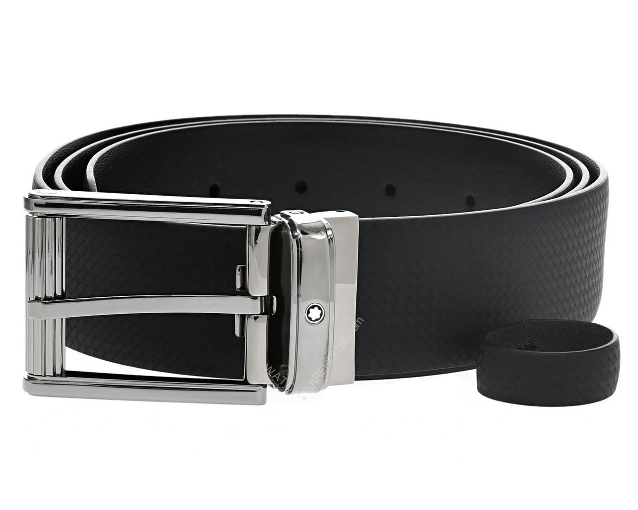 MONTBLANC Rectangular Roll Cut-to-Size Pin Buckle Leather Belt 123908 Questions & Answers