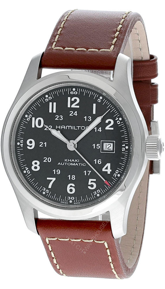 HAMILTON Khaki Field 42MM Automatic Brown LTHR Men's Watch H70555533 Questions & Answers