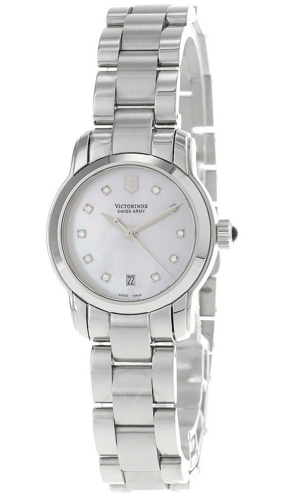 VICTORINOX Swiss Army SS Mother-Of-Pearl Dial Women's Watch 241155 Questions & Answers