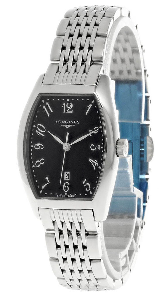 LONGINES Evidenza Stainless Steel Black Dial Women's Watch L21554536 Questions & Answers