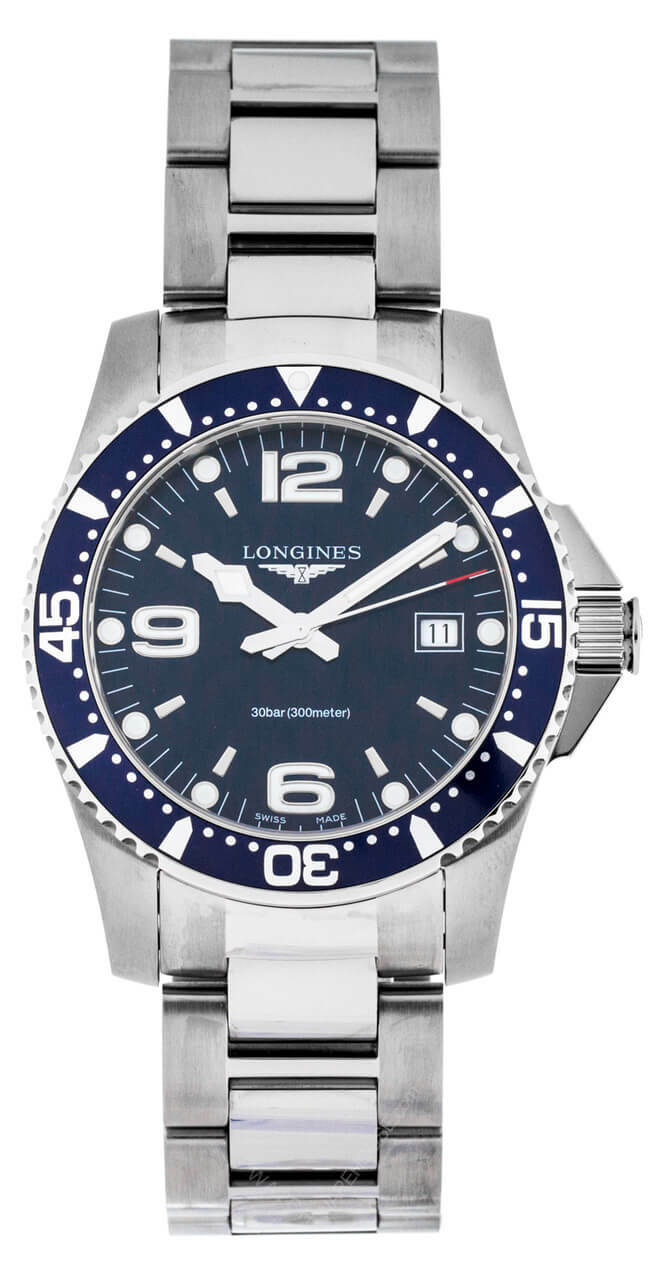 LONGINES HydroConquest 41MM Quartz SS Blue Dial Men's Watch L3.740.4.96.6 Questions & Answers