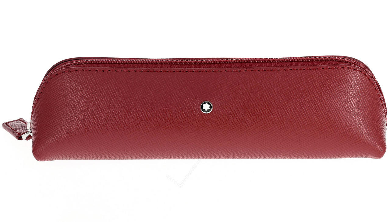 MONTBLANC Sartorial Two Pen Zip Top Red Leather Pen Pouch 116327 Questions & Answers