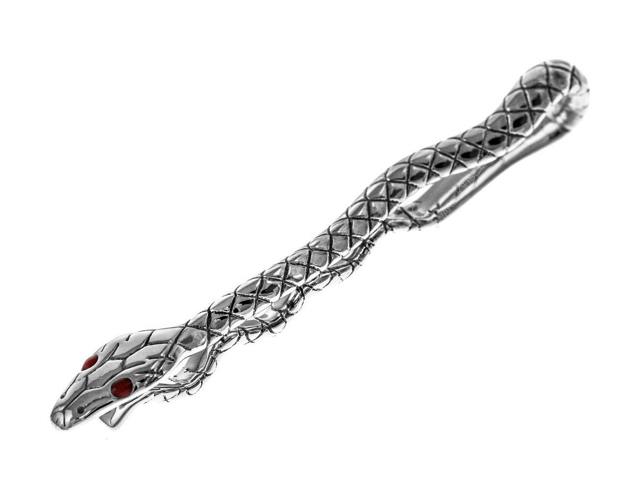 MONTBLANC Serpent Collection Red Lacquer Serpent Eyes Tie Bar 114753 Questions & Answers