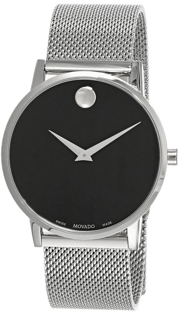 MOVADO Museum Classic 40MM SS Black Dial Mesh Men's Watch 0607219 Questions & Answers