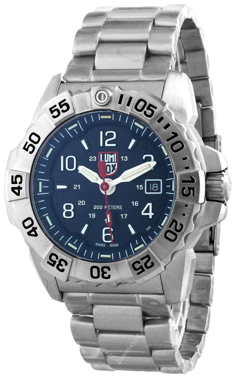 LUMINOX Navy Seal 45MM Stainless Steel Blue Dial Men's Watch XS.3254 Questions & Answers