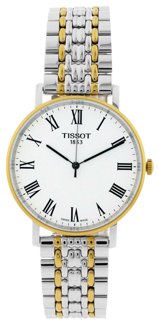 TISSOT Everytime MED 38MM Silver Dial Two-Tone Watch T1094102203300 Questions & Answers