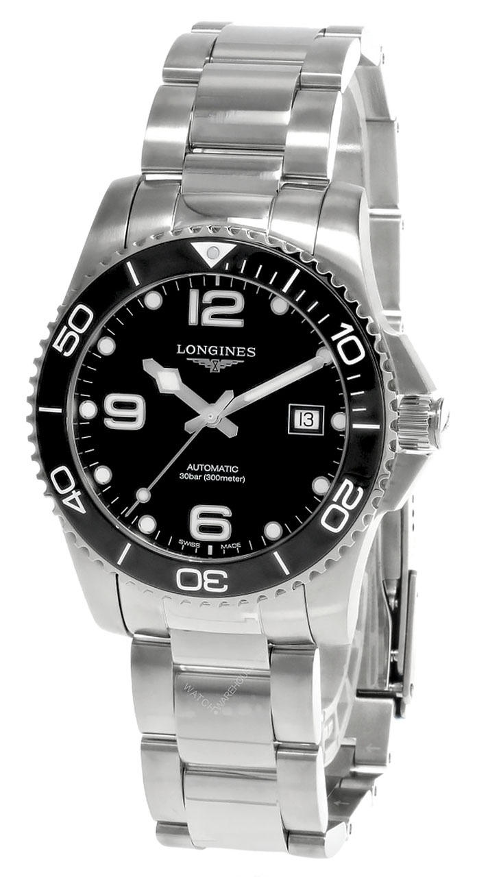 LONGINES HydroConquest AUTO 41MM Black Dial Men's Watch L3.781.4.56.6 Questions & Answers