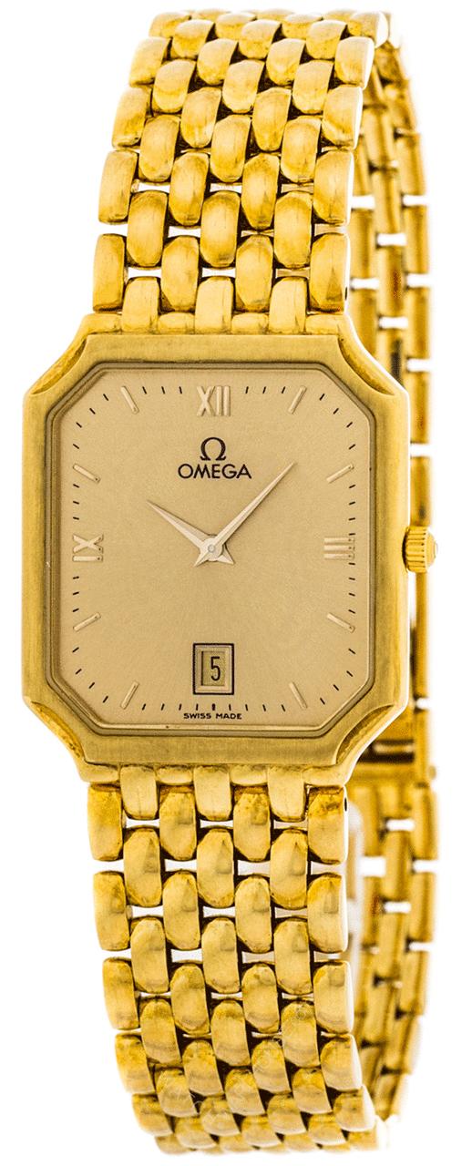 OMEGA DeVille 25MM 18K Yellow Gold Quartz Men's Watch 7740.10.00 Questions & Answers