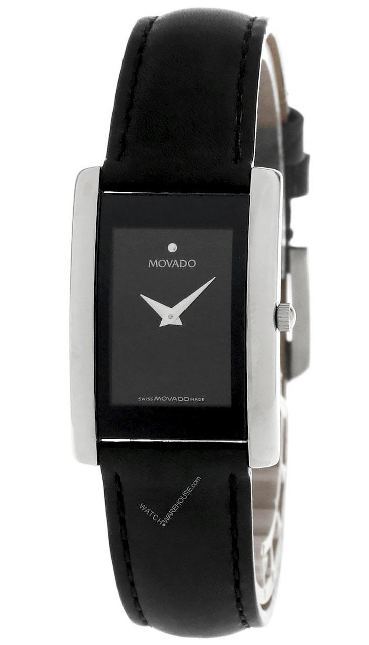 MOVADO La Nouvelle Black Dial Leather Strap Women's Watch 84.C1.420.2 Questions & Answers