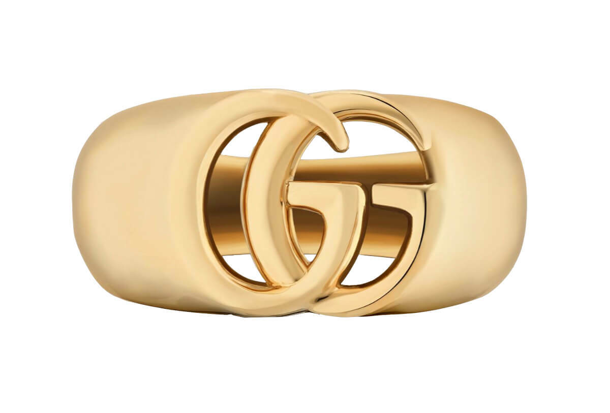 GUCCI GG Running 18k Yellow Gold 14.5 Gram Ring YBC525727001013 Questions & Answers