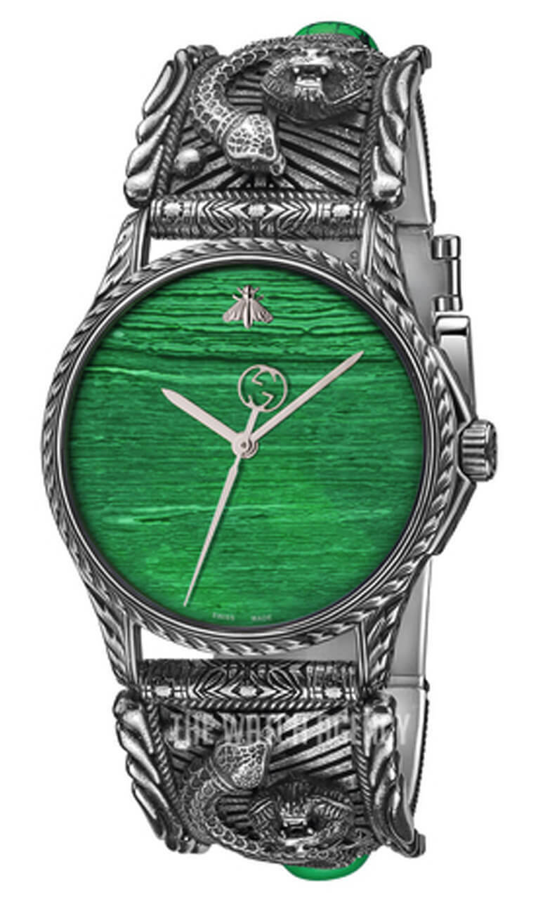 GUCCI Le Marché Des Merveilles 38MM Green Dial Men's Watch YA1264010 Questions & Answers