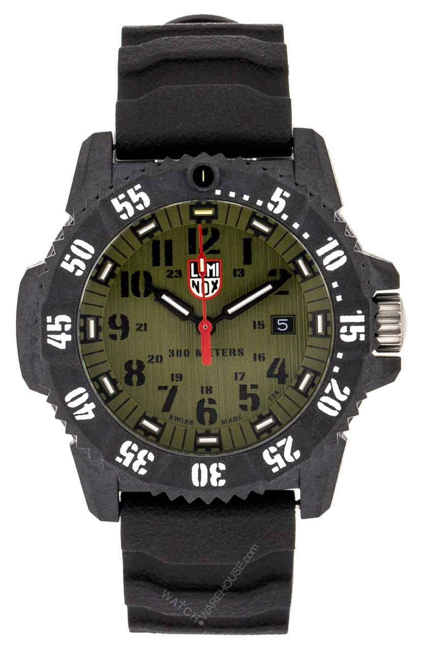 LUMINOX MASTER CARBON SEAL 3800 SERIES QUARTZ SS MEN'S WATCH XS.3813