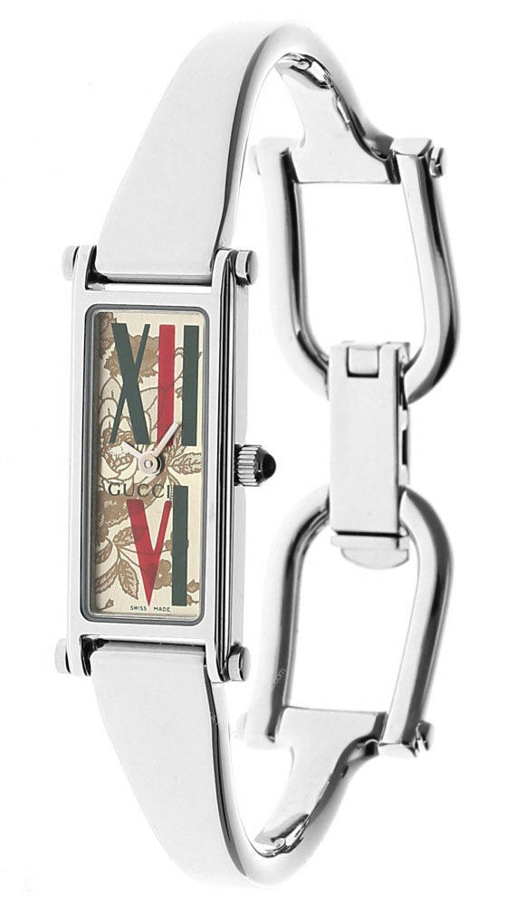 GUCCI Petite 14x30MM Roman Dial Bracelet Women's Watch YA015548 Questions & Answers