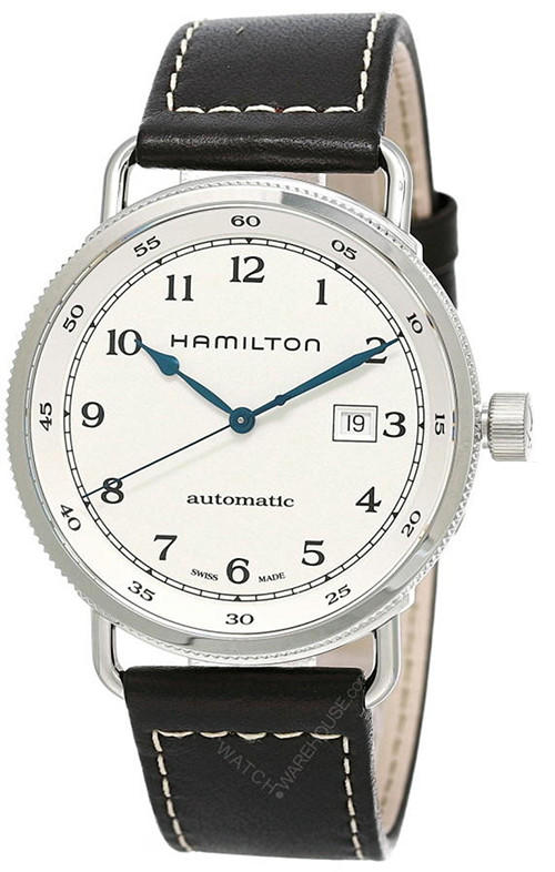 HAMILTON Khaki Navy Pioneer Dark Brown Leather Men's Watch H77715553 Questions & Answers