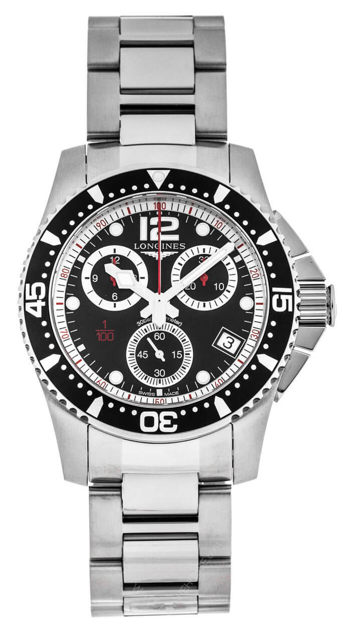 LONGINES HydroConquest 41MM Quartz CHRONO SS Men's Watch L37434566 Questions & Answers