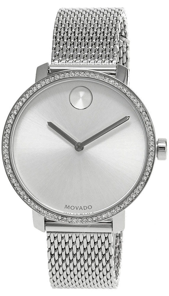 MOVADO Bold Shimmer 34MM SS Silver Metallic Dial Women's Watch 3600655 Questions & Answers