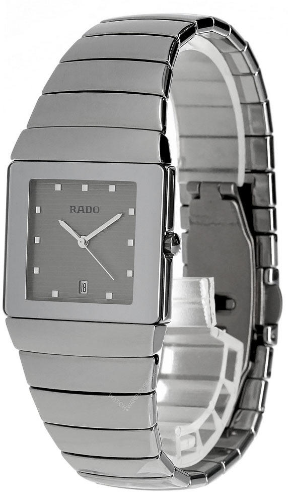 RADO Sintra Midi Gray Dial Platinum Ceramic Unisex Watch R13333122 Questions & Answers