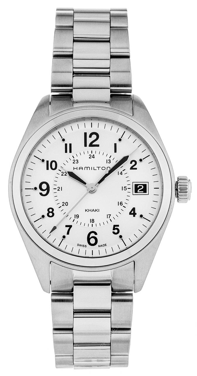 HAMILTON Khaki Field 40MM Quartz SS Silver Dial Men's Watch H68551153 Questions & Answers