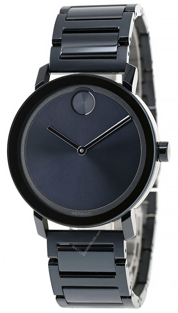 MOVADO Bold 40MM Quartz Stainless Steel Blue Dial Men's Watch 3600510 Questions & Answers