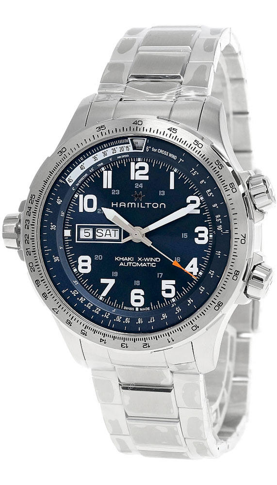 HAMILTON Khaki Aviation X-Wind 45MM AUTO BLU Dial Men's Watch H77765141 Questions & Answers