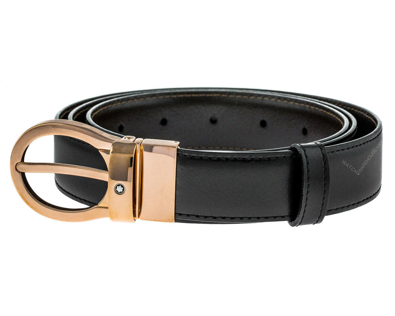 MONTBLANC Classic Line Black/Brown Reversible Leather Men's Belt 101896 Questions & Answers