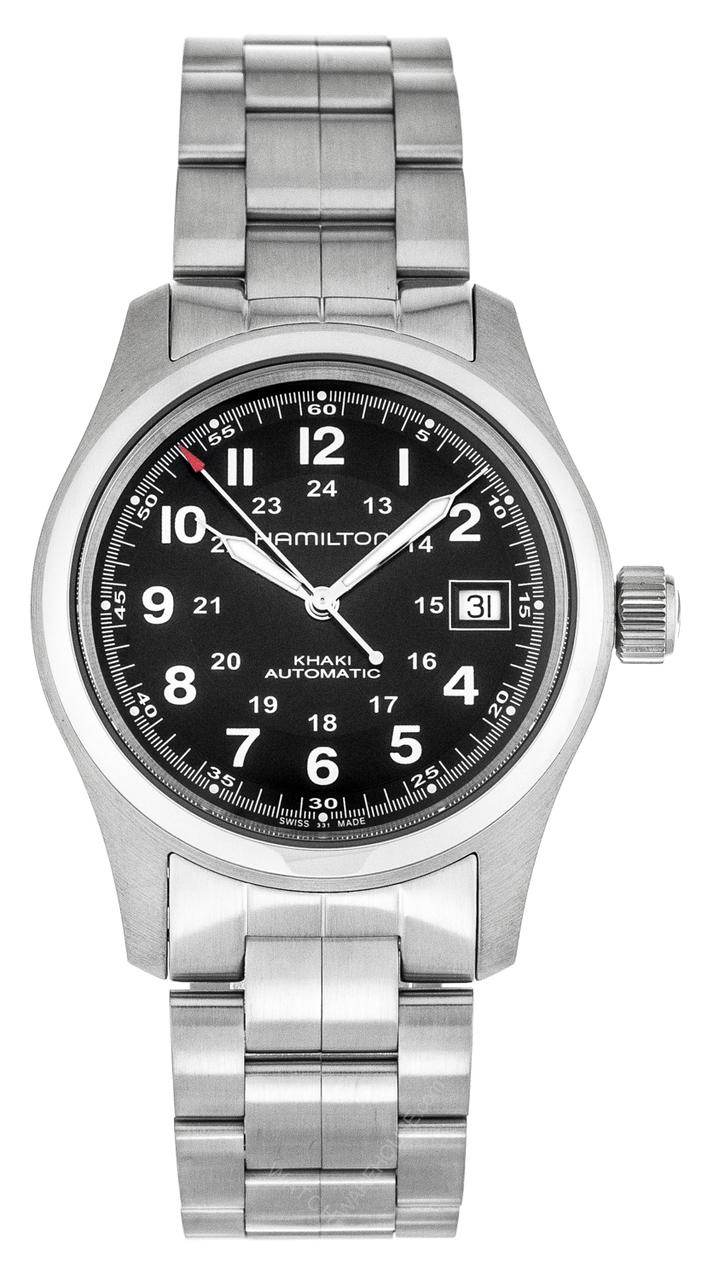 Hamilton Khaki Field 38MM Black Dial Automatic Men's Watch H70455133 Questions & Answers