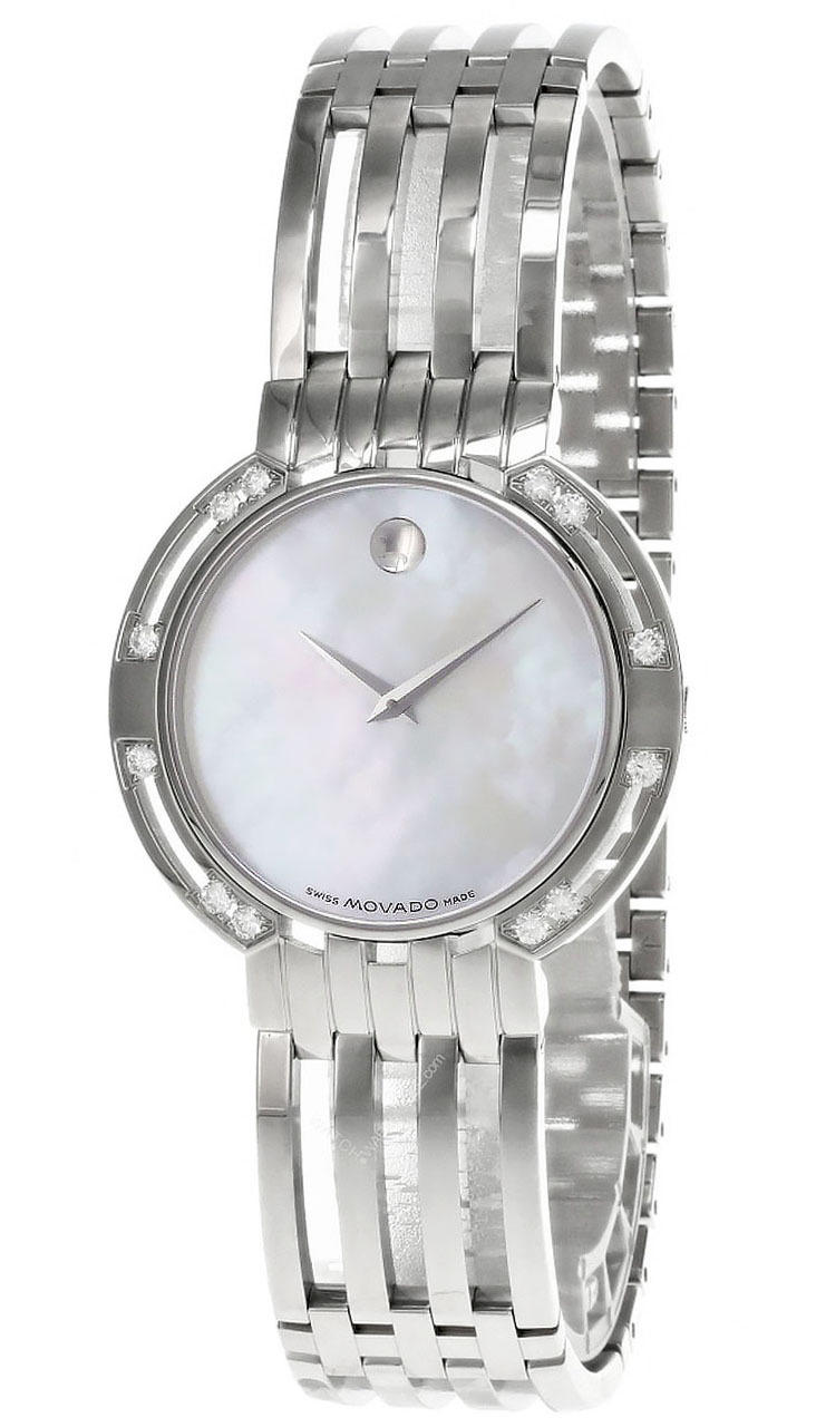 MOVADO Esperanza SS Mother Of Pearl Dial Diamond Women's Watch 06055429 Questions & Answers