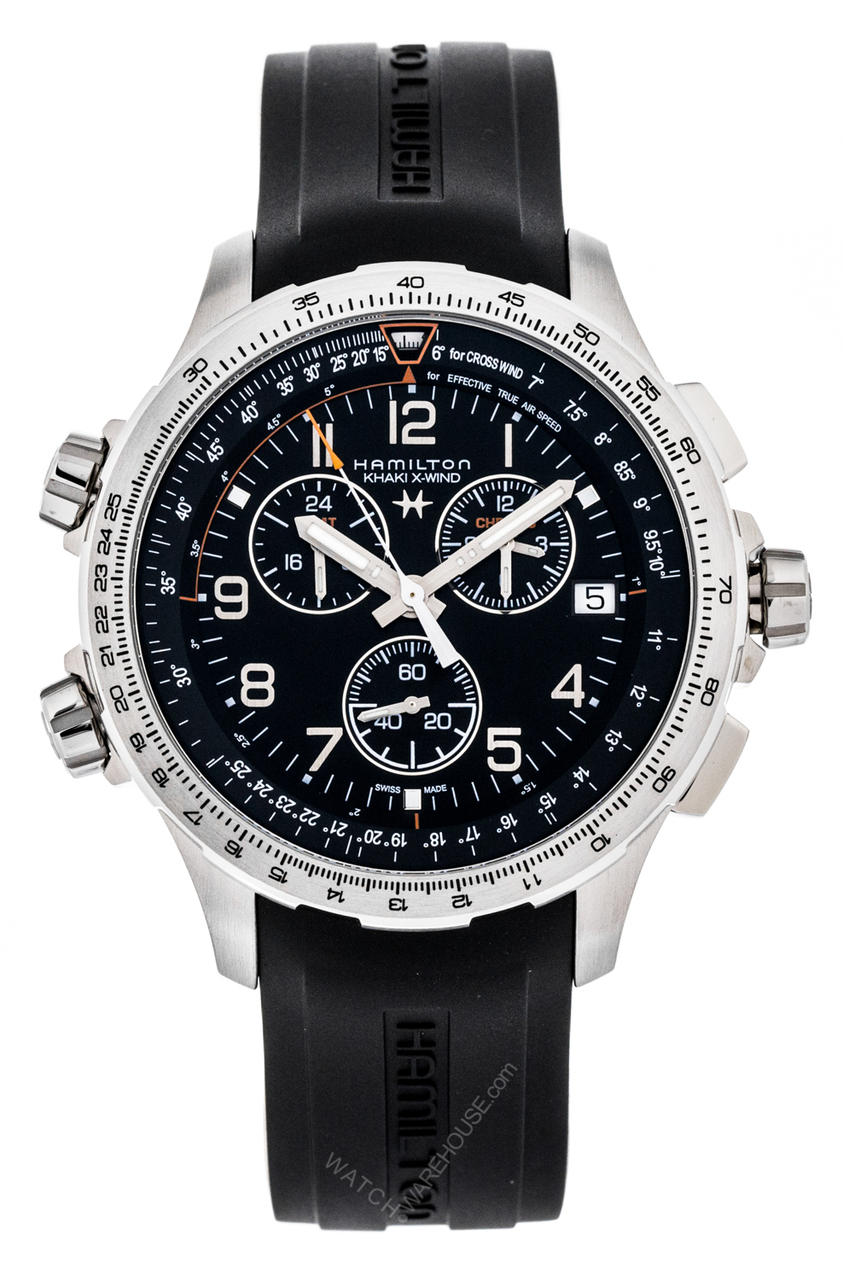 HAMILTON Khaki Aviation X Wind CHRONO Quartz GMT Men's Watch H77912335 Questions & Answers