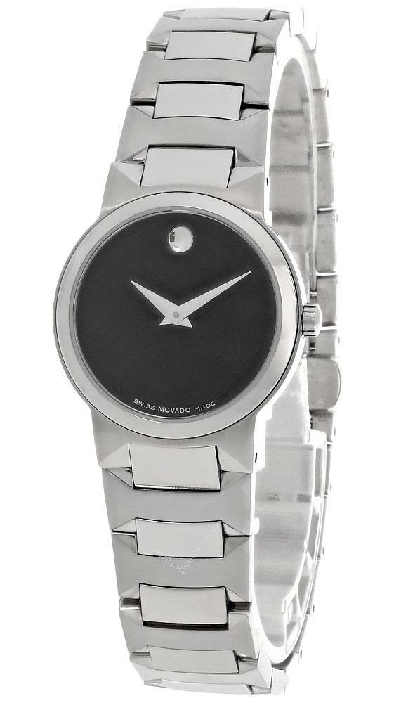 MOVADO Museum Temo Stainless Steel Black Dial Women's Watch 0605904 Questions & Answers