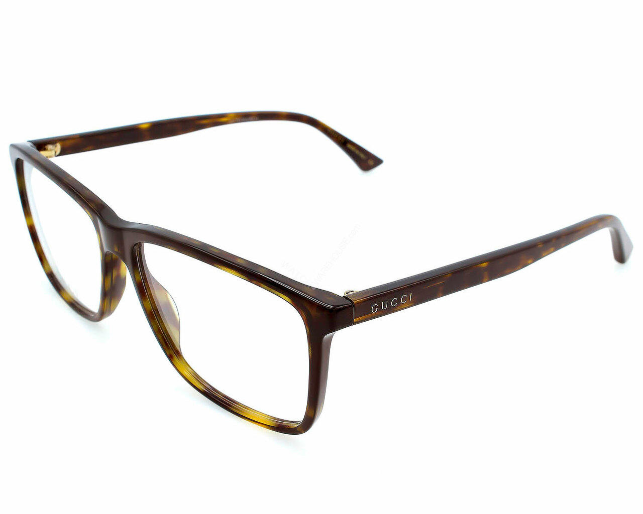 GUCCI Square Full Rim Havana 57-16-145MM Unisex Eyewear GG0407O-006 Questions & Answers