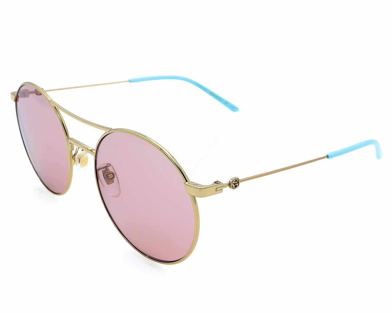 GUCCI Full Rim Pink Lens 56-20-145MM Women's Sunglasses GG0680S 004 Questions & Answers