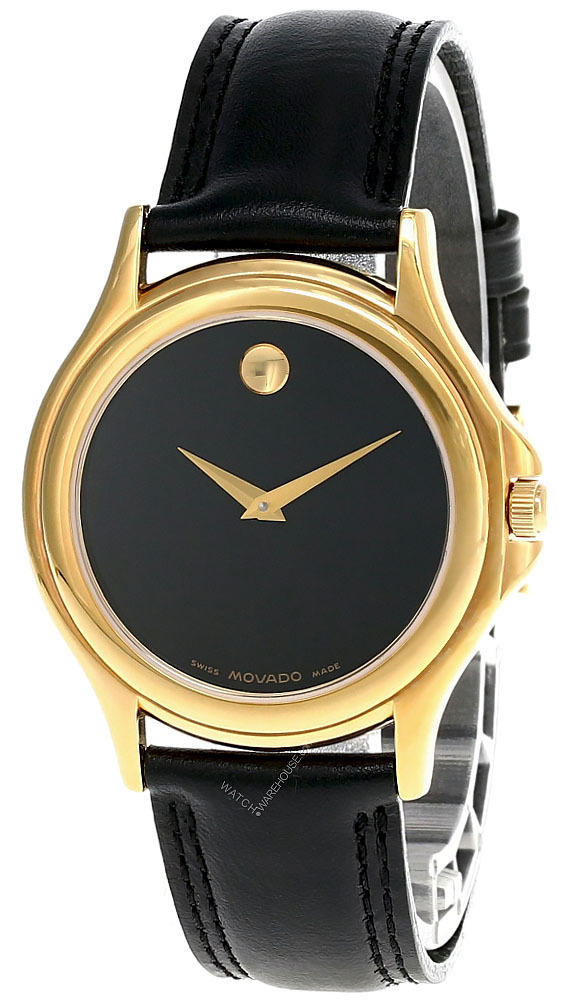 MOVADO Museum 36MM Black Dial Leather Men's Watch 87-E4-0863 Questions & Answers