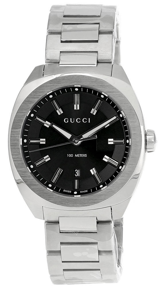 GUCCI GG2570 40MM Quartz Stainless Steel BLK Dial Men's Watch YA142301 Questions & Answers