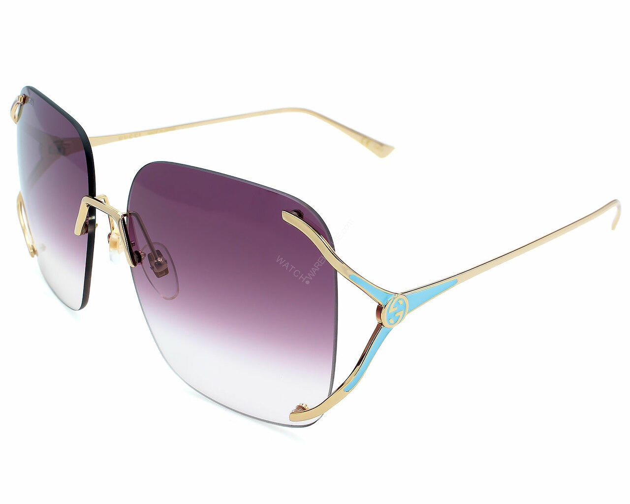 GUCCI Gold/Violet Gradient 60-17-135MM Women's Sunglasses GG0646S 003 Questions & Answers