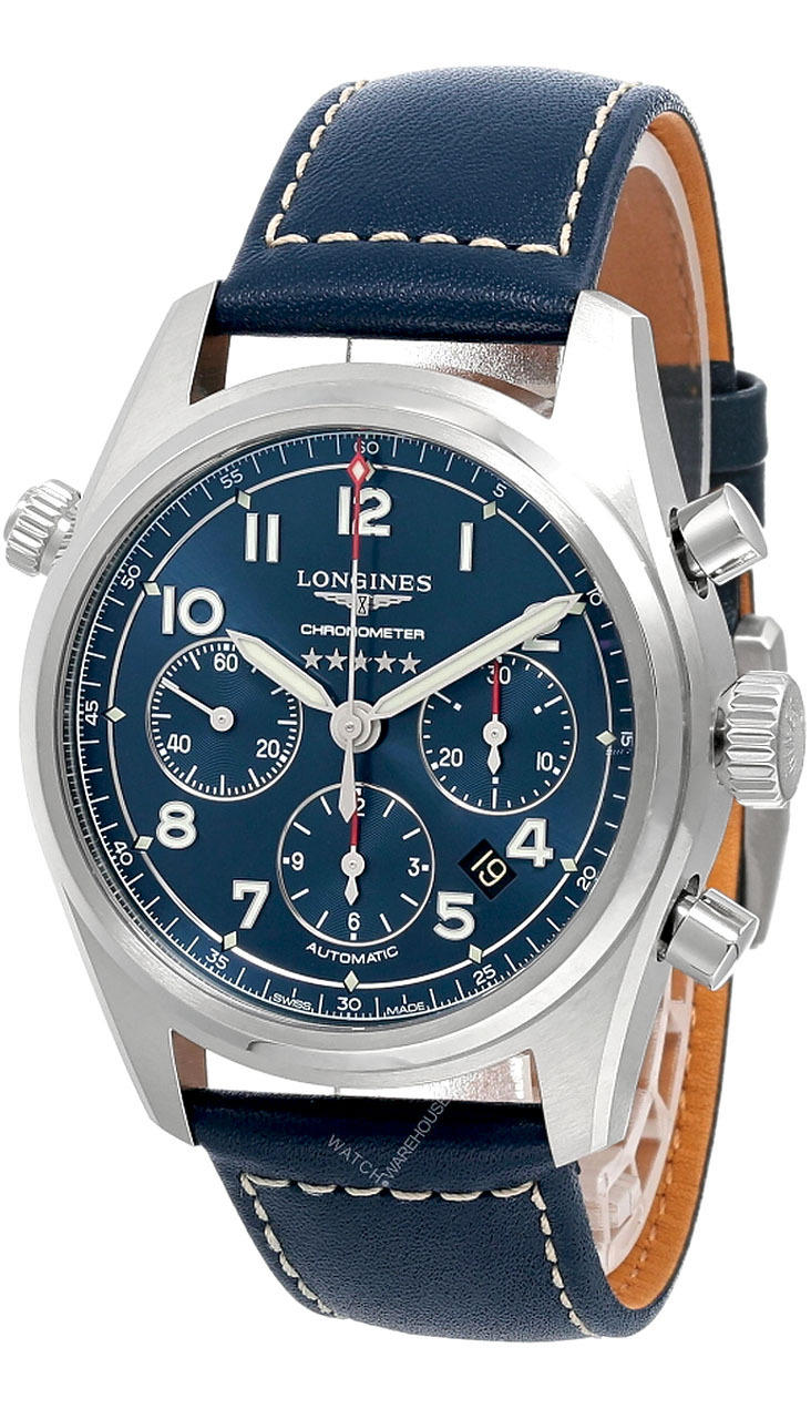 LONGINES Spirit 42MM CHRONO AUTO SS Blue Dial Men's Watch L3.820.4.93.0 Questions & Answers