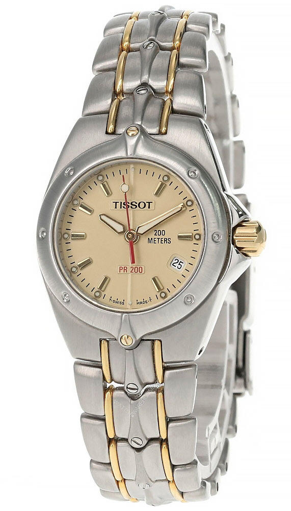 On the Tissot PR200 solid gold or gold plated