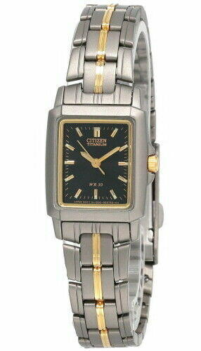 CITIZEN Black Dial 2-Tone Titanium Women's Watch EL1560-64E Questions & Answers