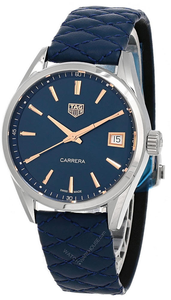 Can TAG Carrera with blue leather band be changed to stainless steel band